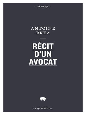 cover image of Récit d'un avocat